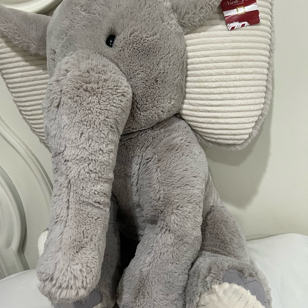 Gray Elephant Plush Toy - Picture 2 of 9